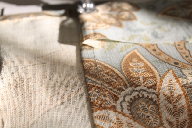 tablecloth into a curtain