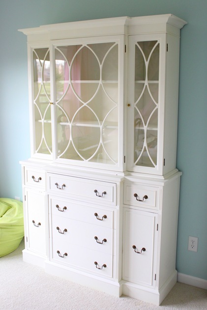 painted china cabinet