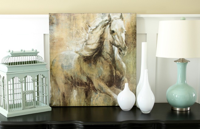 horse on canvas