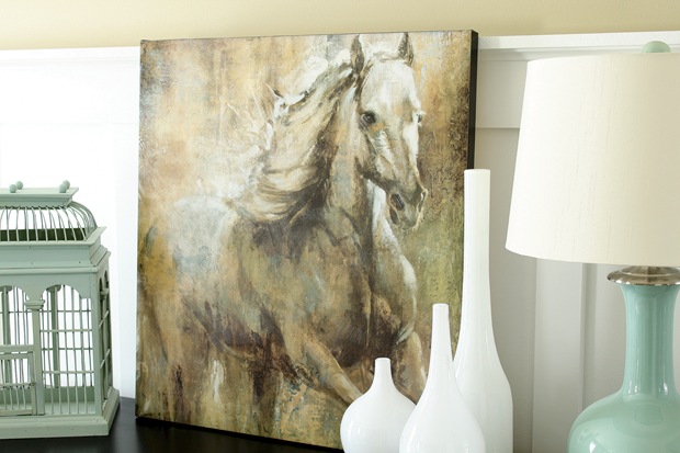 canvas horse