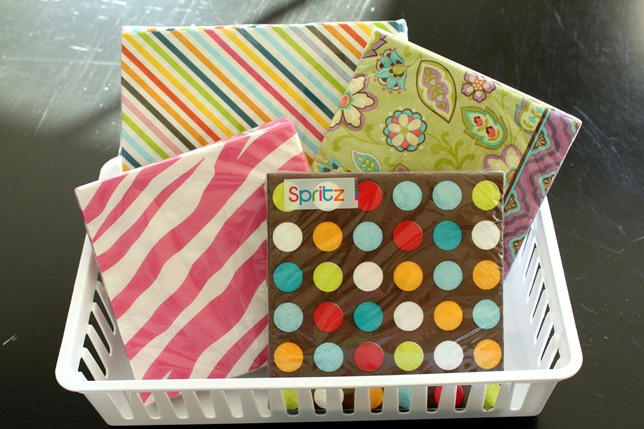 colorful lunch napkins